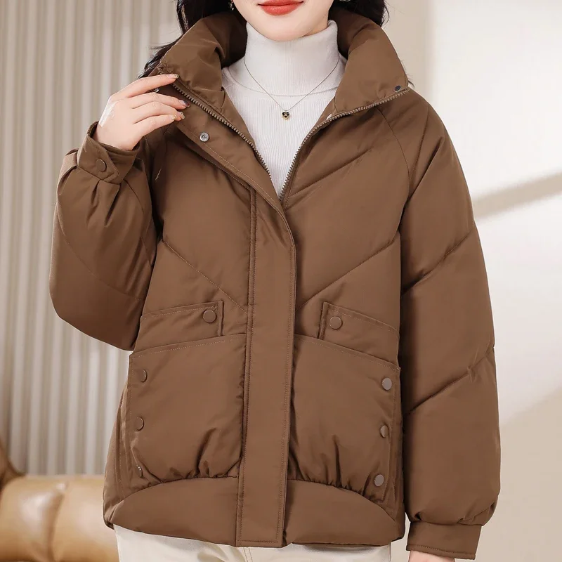 XL-8XL Oversized Outerwear Women Winter Coats Hooded 2024 Casual Loose Thick Warm Lady Jackets Plus Size Women Clothing